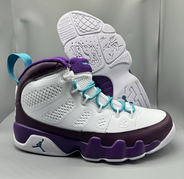 Air Jordan 9 Retro Purple White [Cheap Jordans Shoes 9 10]